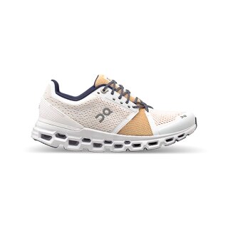 On Running Cloud W Cloudstratus White Almond