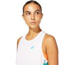 Asics COLOR INJECTION TANK BRILLIANT WHITE/BALTIC JEWEL S