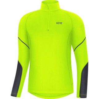 GORE M Mid Long Sleeve Zip Shirt Farbe: neon yellow/black