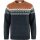 Fjällräven Övik Knit Sweater M Dark NavyTerracotta Brown M