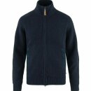 Fjällräven Övik Zip Cardigan Knit M Dark Navy