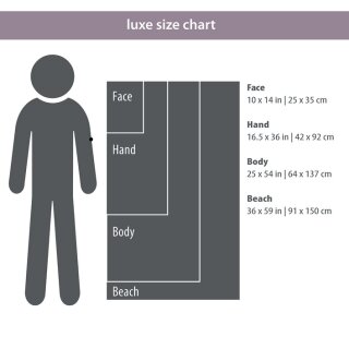 Packtowl Luxe body zesty lichen (64x137cm)