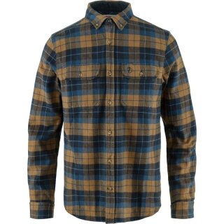 Fjällräven Singi Heavy Flannel Shirt M Dark Navy-Buckwheat Brown