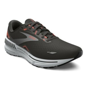 Brooks Adrenaline GTS 23 black mandarin red silver