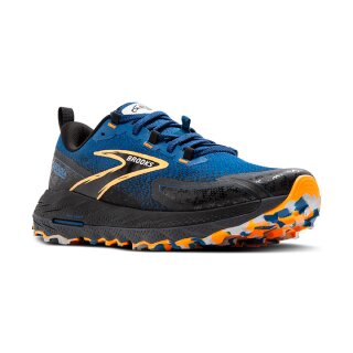 Brooks Cascadia 18 men Blue Sapphire Black Orange