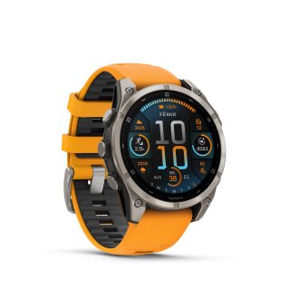 Garmin fenix 8 – 47 mm, AMOLED Sapphire, Graphit/Titanium Titan Uhr Neu, Verpackung geöffnet