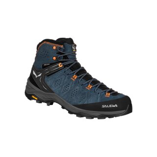 Salewa ms alp trainer 2 mid dark denim fluo orange