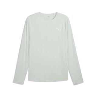 Puma M RUN CLOUDPUN LONG SLEEVE Créme De Mint