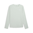 Puma M RUN CLOUDPUN LONG SLEEVE Créme De Mint