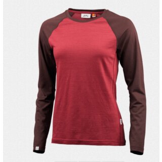 Lundhags MERINO LT WS RAGLAN LS Farbe: Garnet/Acai